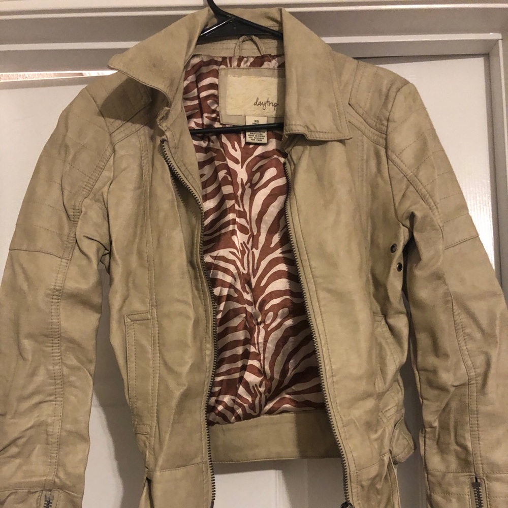 Fake leather jacket